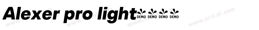 Alexer pro light字体转换
